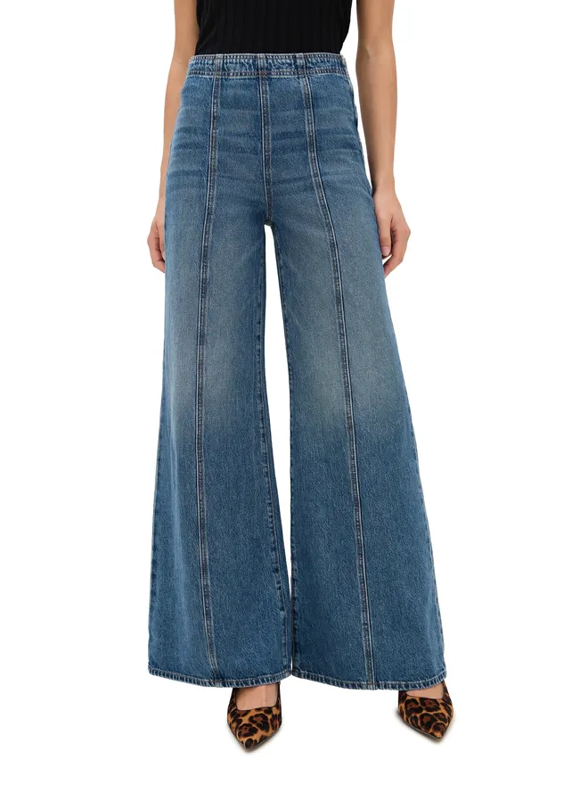 Ulla Johnson Ulla Johnson ビアンカ ワイドレッグジーンズ ダニューブの商品画像