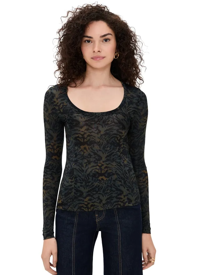 Ulla Johnson Ulla Johnson アリス ロングスリーブ Uネック トップの商品画像