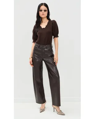 Ulla Johnson ポリーヌ ショートスリーブ カシミアトップ ウェンジ - サムネイル5