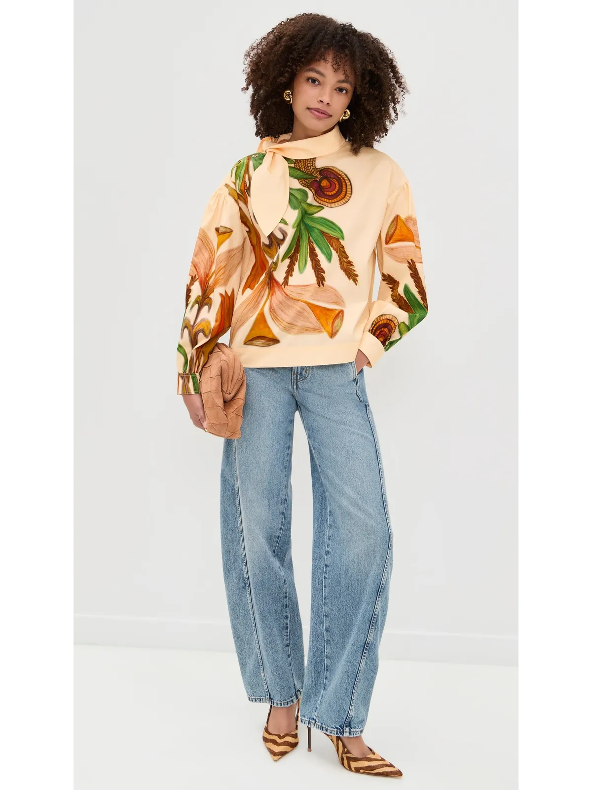 Uulla Johnson パステルカラー長袖シルクブラウス - 画像5