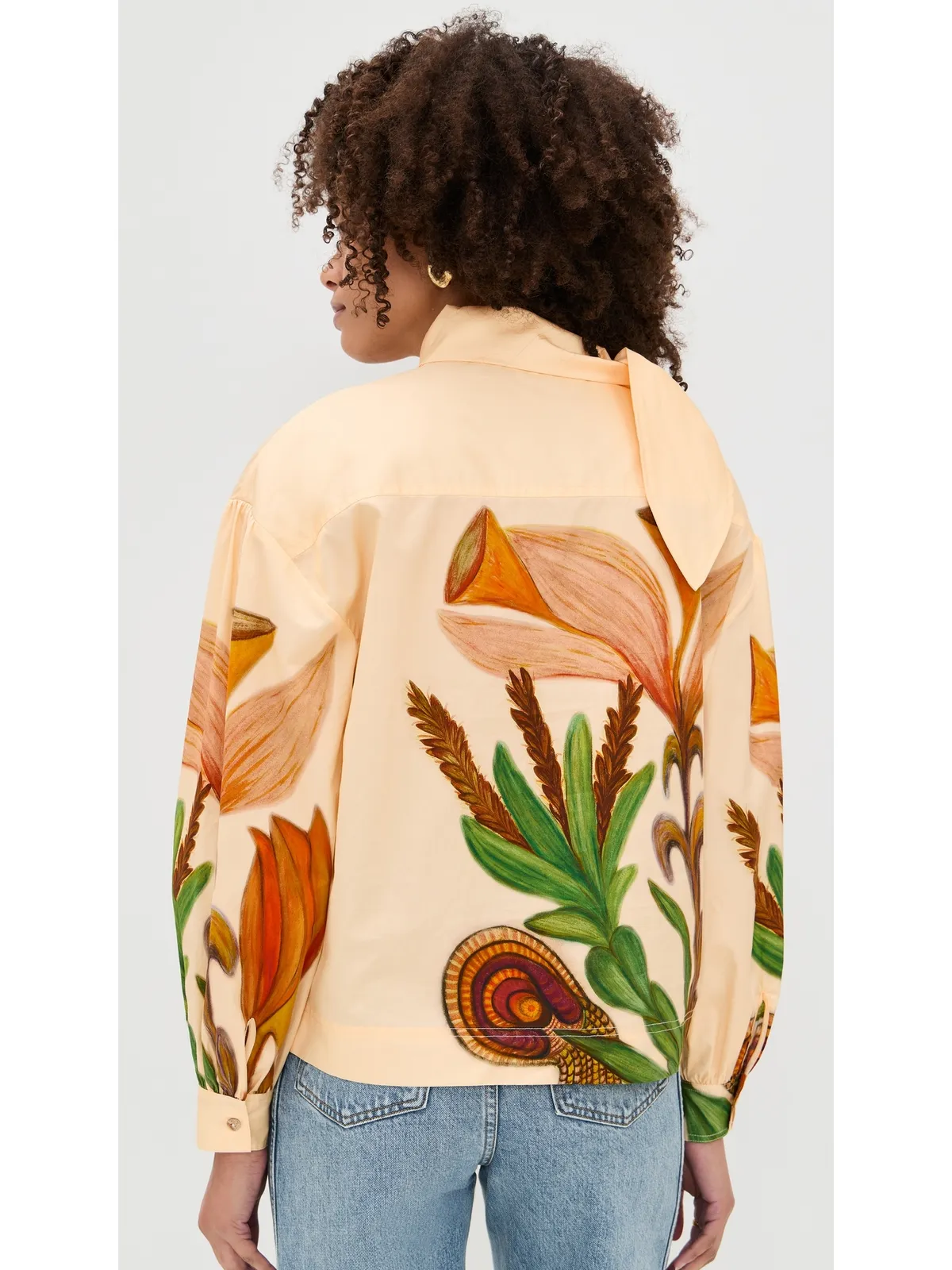 Uulla Johnson パステルカラー長袖シルクブラウス - 画像3