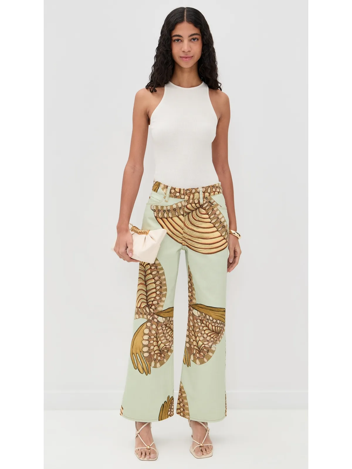 Ulla Johnson ウィロー ジーンズ ウォーターブロッサムズ - 画像5