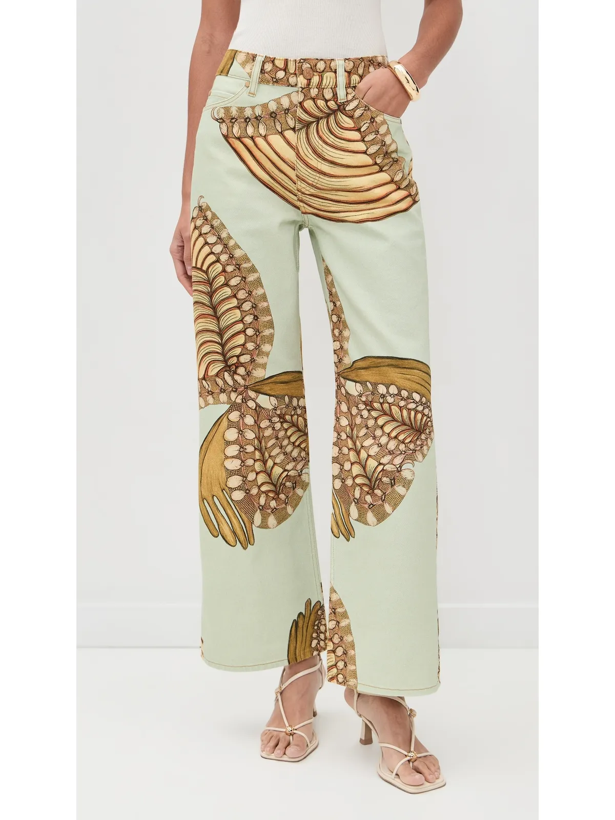 Ulla Johnson ウィロー ジーンズ ウォーターブロッサムズ - 画像2