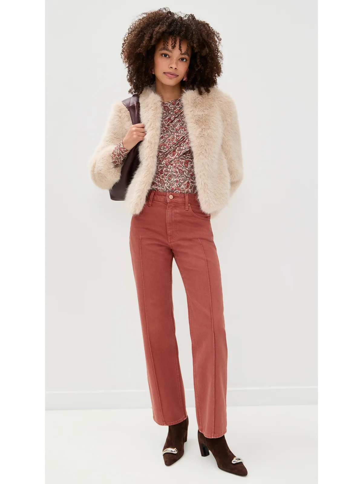 Ulla Johnson アガサ ジーンズ ガーデンローズ - 画像5