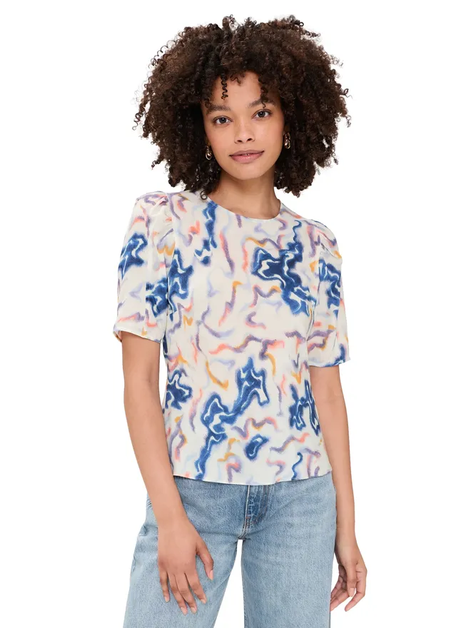 Ulla Johnson Ulla Johnson Corine Silk Top Prismの商品画像