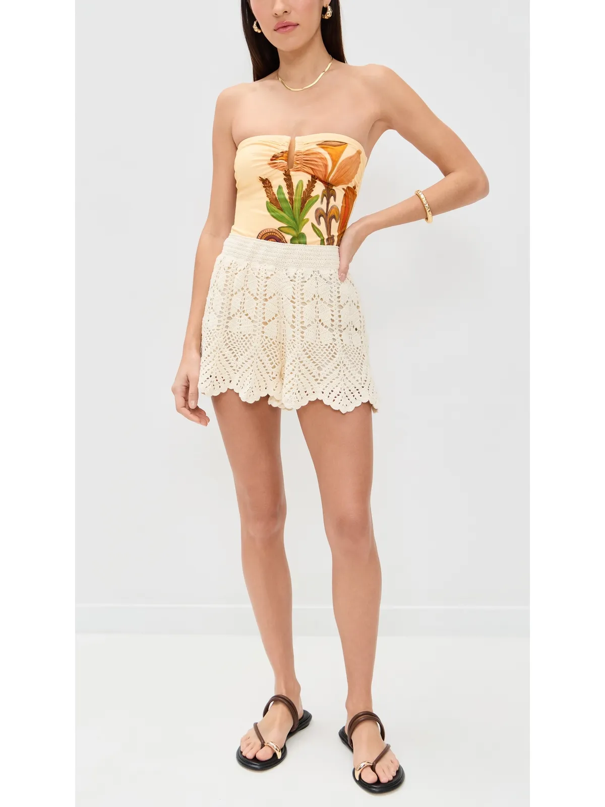 Ulla Johnson モントレー マイヨット ワンピース インナー ネイチャー M - 画像5