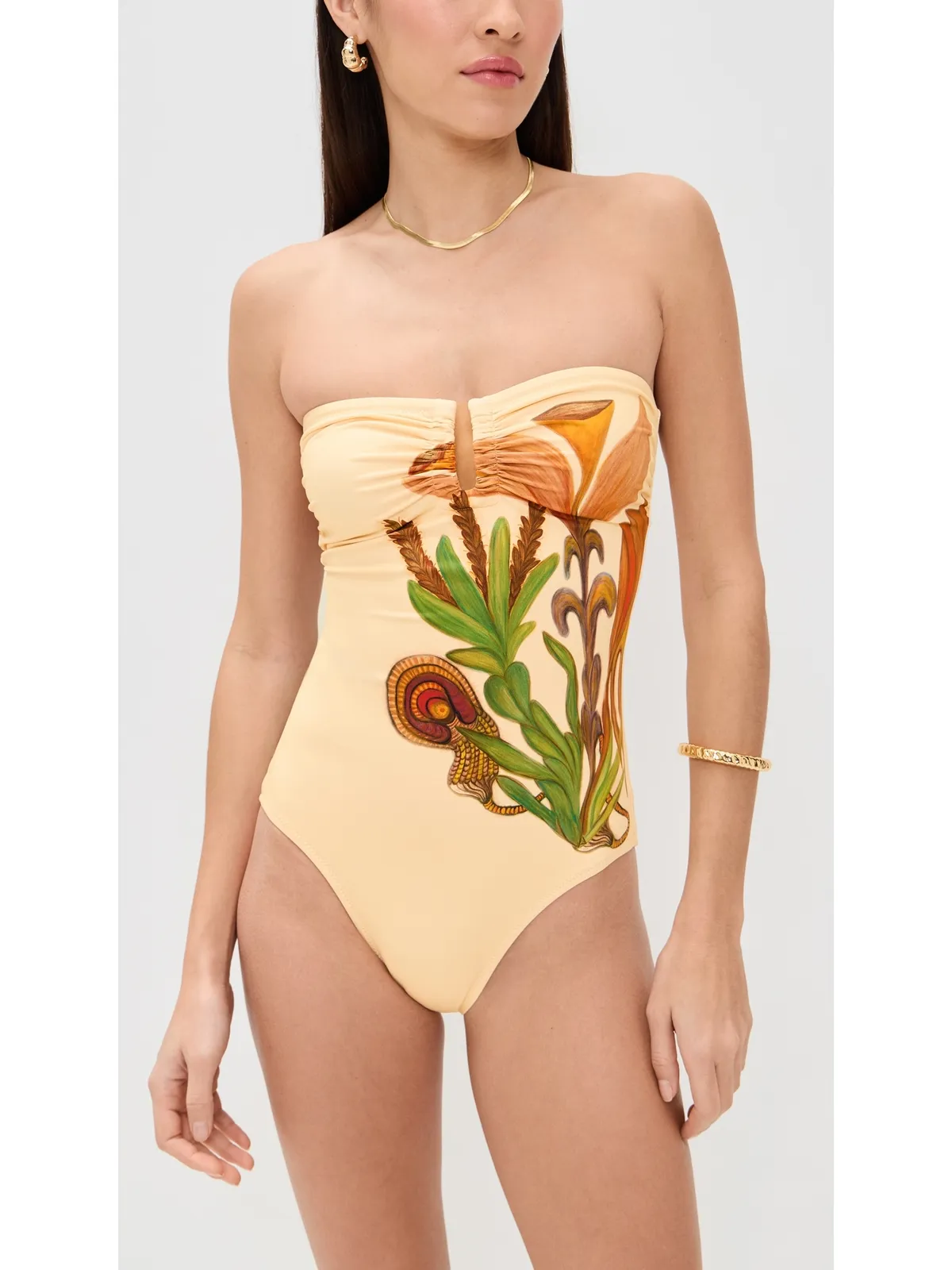 Ulla Johnson モントレー マイヨット ワンピース インナー ネイチャー M - 画像2