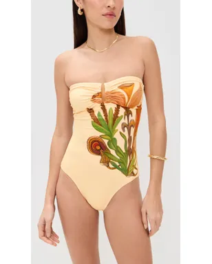 Ulla Johnson モントレー マイヨット ワンピース インナー ネイチャー M - サムネイル2