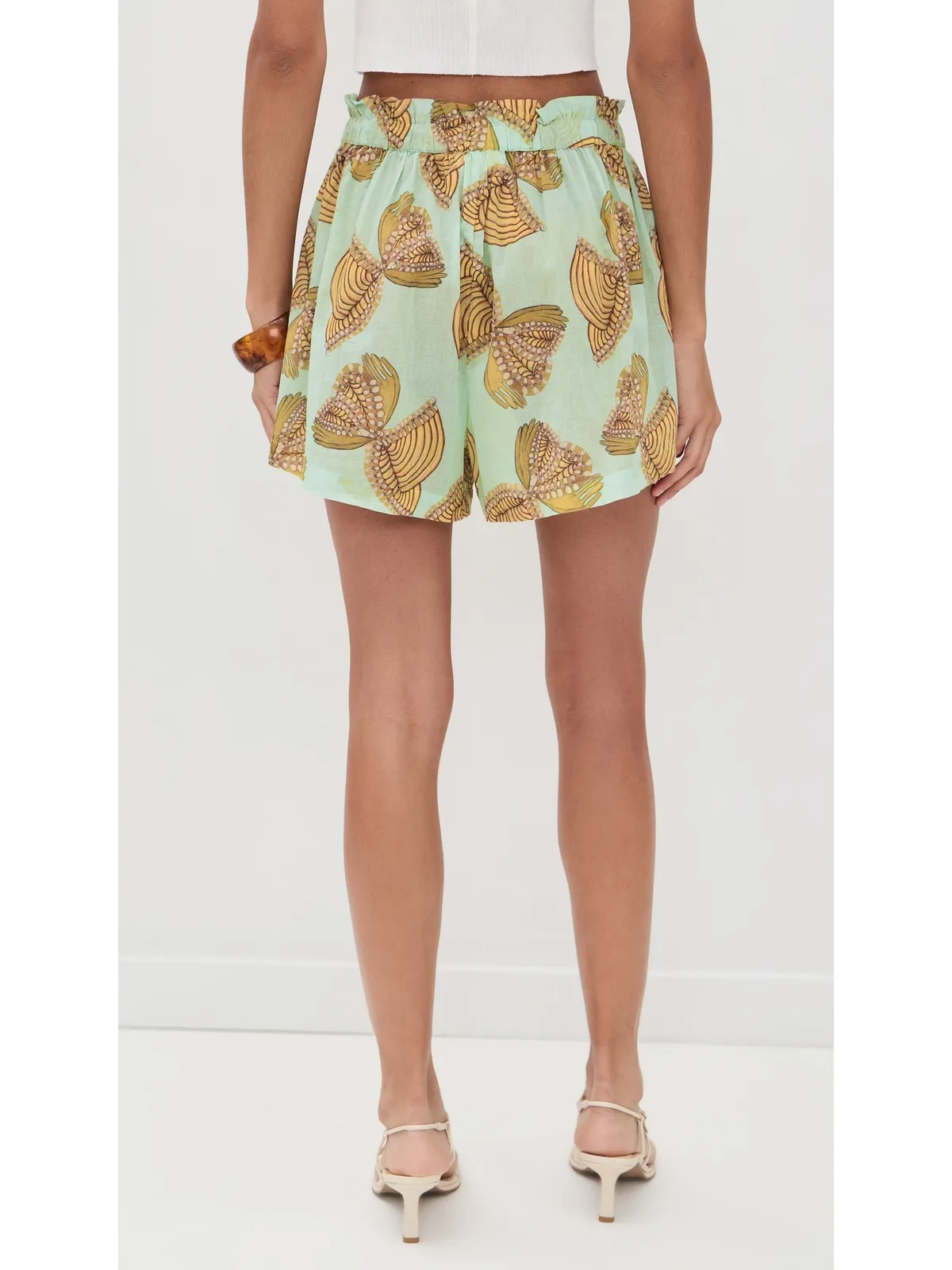 Ulla Johnson Bijou カバーアップショーツ 水の花 - 画像3