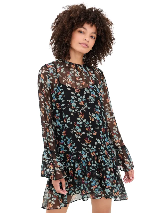 Ulla Johnson Ulla Johnson エメリン シルク ミニドレス ナイトシェードの商品画像