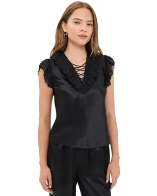 Ulla Johnson イリヤナ シルクトップ - サムネイル1