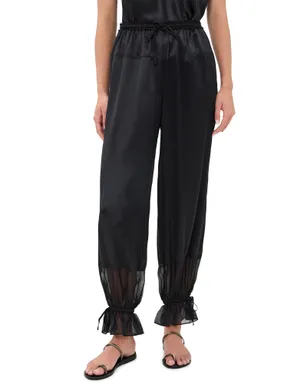 Ulla Johnson カミーレ・シルク裾絞りパンツ - サムネイル1