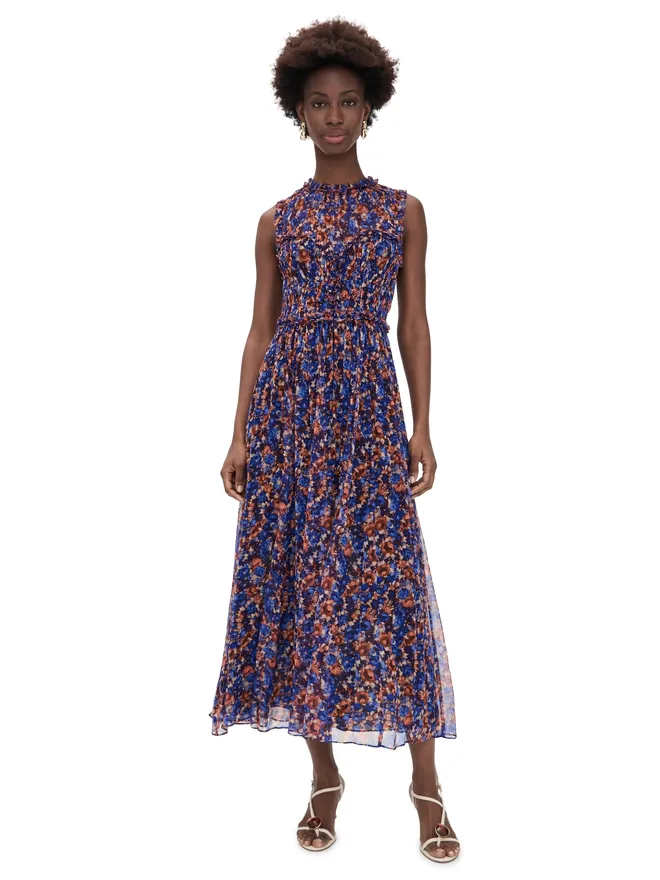 Ulla Johnson Ulla Johnson Kasia ノースリーブ シルクドレス ヴァイオレットの商品画像