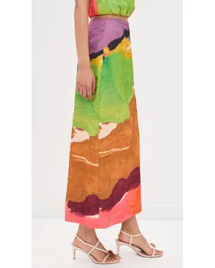 Ulla Johnson イネス サテン ペンシルスカート Nature Abhors A Vacuum - サムネイル4