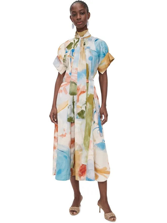 Ulla Johnson Ulla Johnson スタジオ ショートスリーブ コットン ドレス ウェスタン・ドリームの商品画像