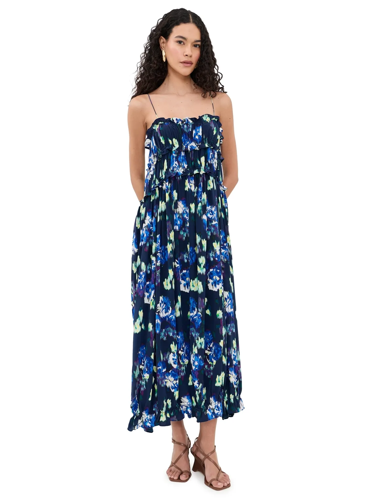 Ulla Johnson クローブ シルクドレス Evening Bloom - 画像1