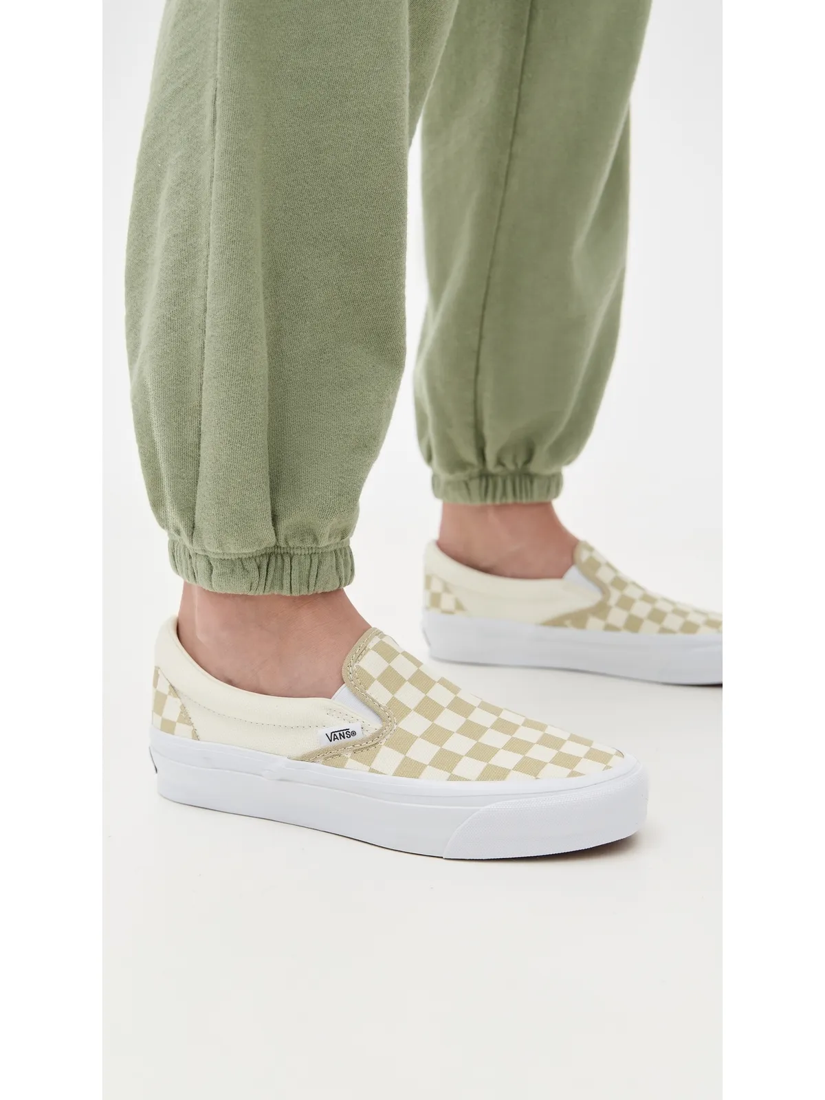 Vans クラシック チェッカーボード スリップオン スニーカー - 画像3