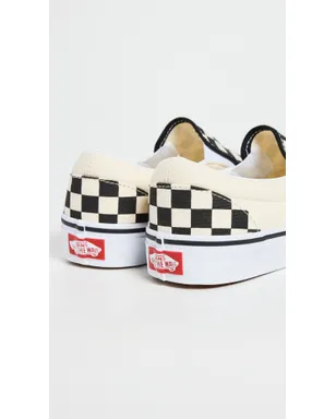 Vans スリップオン スニーカー チェッカーボード柄 ブラック/オフホワイト - サムネイル4