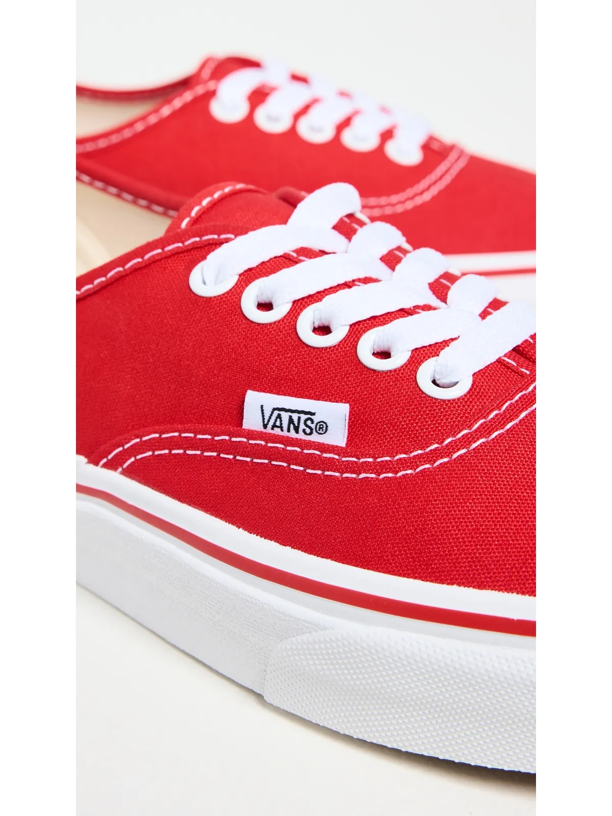 Vans オーセンティック スニーカー レッド - 画像6