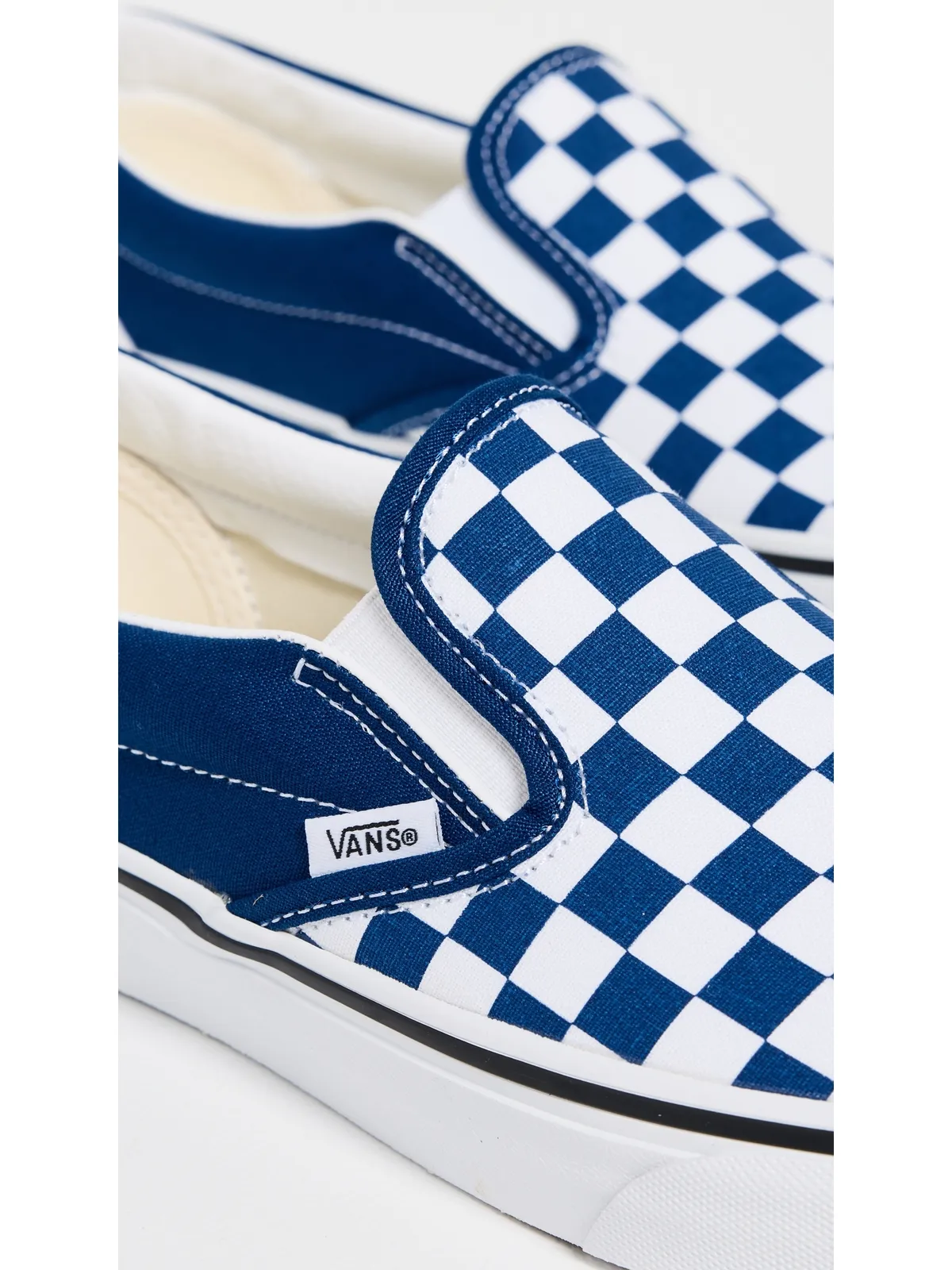 Vans クラシック スリップオン スニーカー チェッカーボード - 画像5