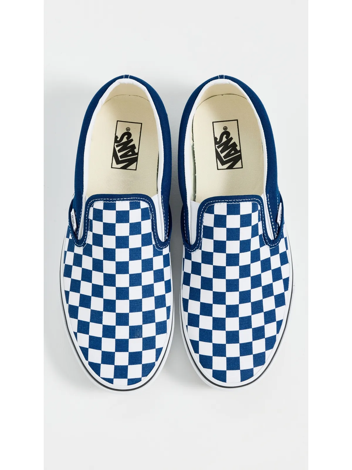 Vans クラシック スリップオン スニーカー チェッカーボード - 画像4