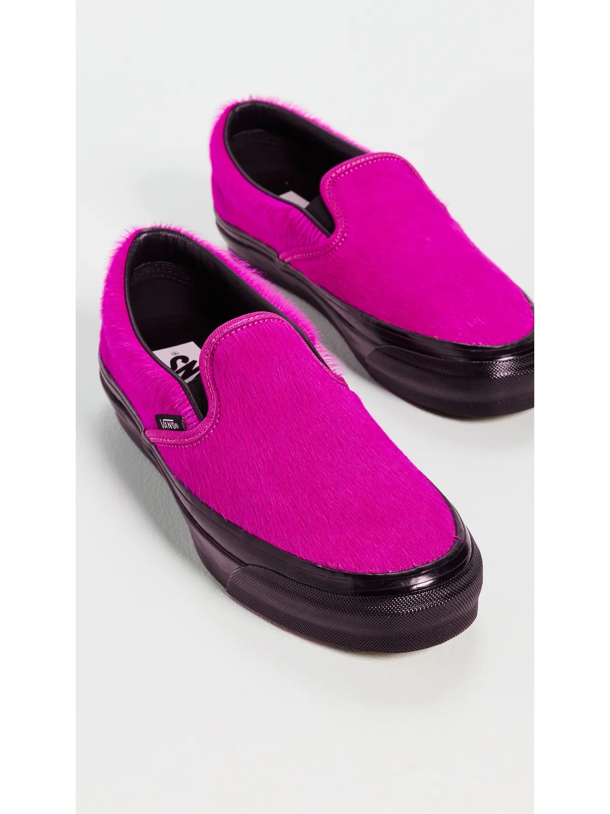 Vans LX Classic Slip-On ポニーヘア フューシャ - 画像4