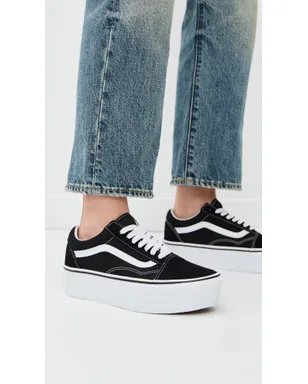 Vans オールドスクール Stackforms ブラック/ホワイト - サムネイル3
