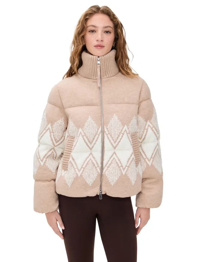 Varley Varley Belinda Knit Puffer ライトトープの商品画像