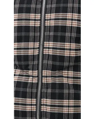 Varley Bryony ショートパファー フランネル ジャケット ネイビー チェック - サムネイル6