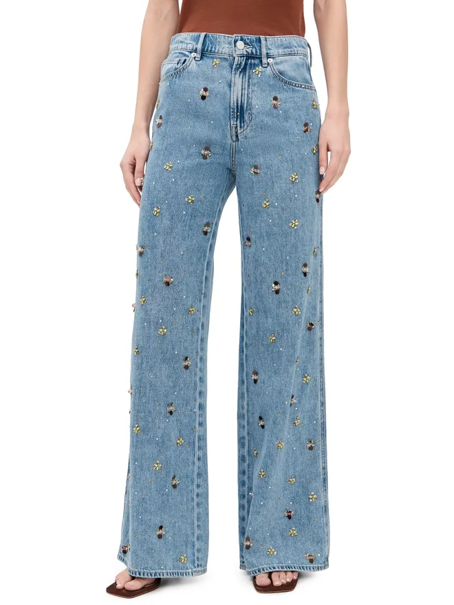 Veronica Beard Jean Veronica Beard Jean Kasey ワイドレッグジーンズの商品画像