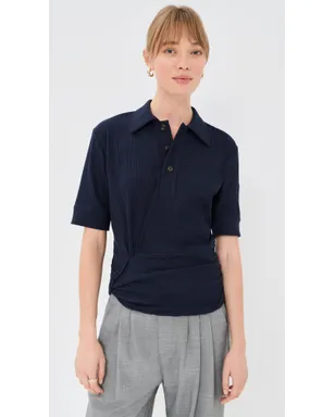 Victoria Beckham ツイストディテール ポロトップ - サムネイル2