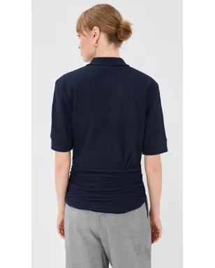 Victoria Beckham ツイストディテール ポロトップ - サムネイル3