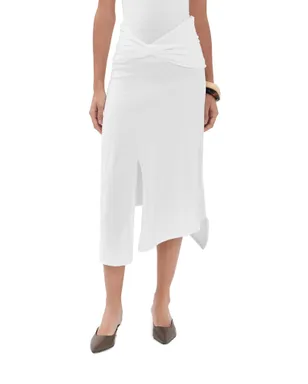 Victoria Beckham ツイストディテール ミディスカート - サムネイル1