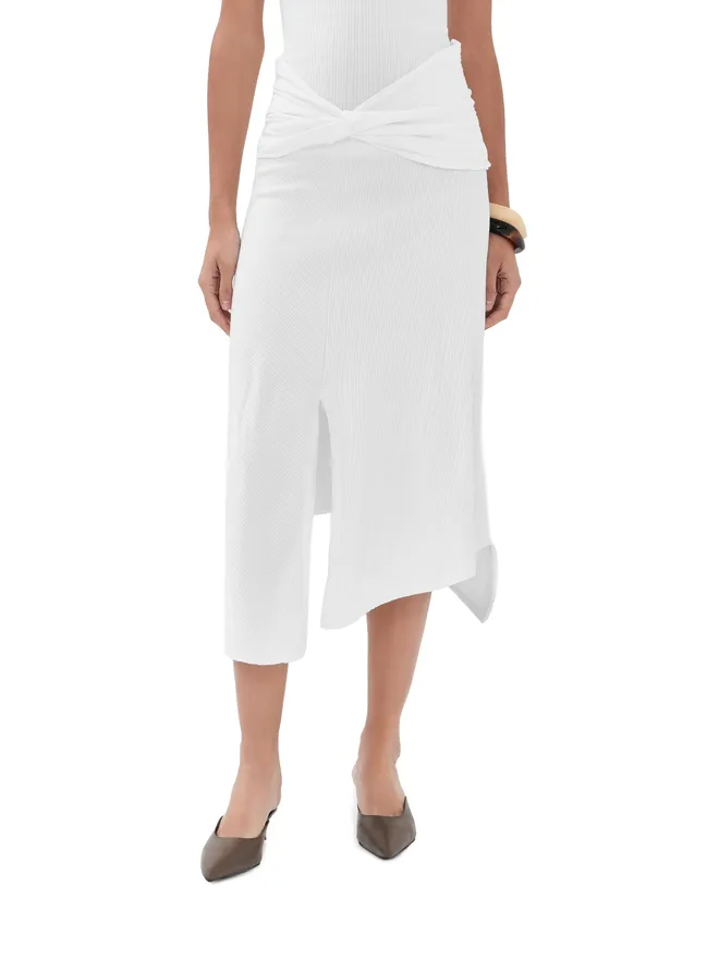 Victoria Beckham Victoria Beckham ツイストディテール ミディスカートの商品画像