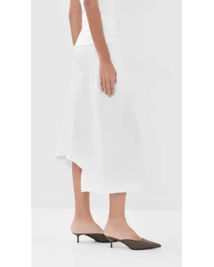Victoria Beckham ツイストディテール ミディスカート - サムネイル5
