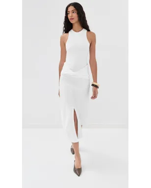 Victoria Beckham ツイストディテール ミディスカート - サムネイル2