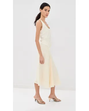 Victoria Beckham レースストラップドレス アイボリー - サムネイル5