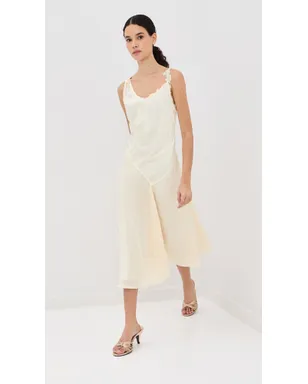 Victoria Beckham レースストラップドレス アイボリー - サムネイル6