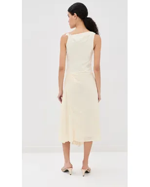 Victoria Beckham レースストラップドレス アイボリー - サムネイル4