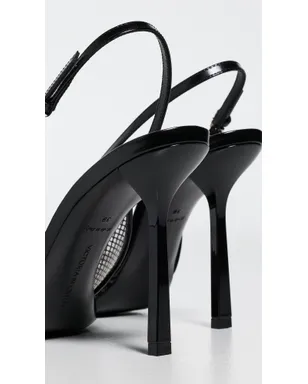 Victoria Beckham スティレット・スリングバック・パンプス ブラック - サムネイル4