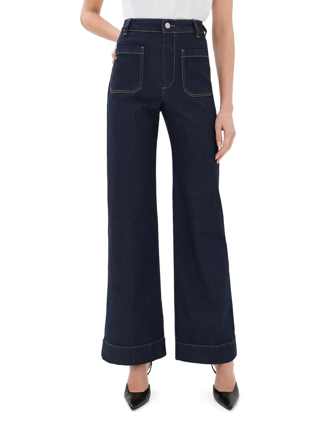 Victoria Beckham Victoria Beckham アリナ ストレッチジーンズ インディゴリンスの商品画像