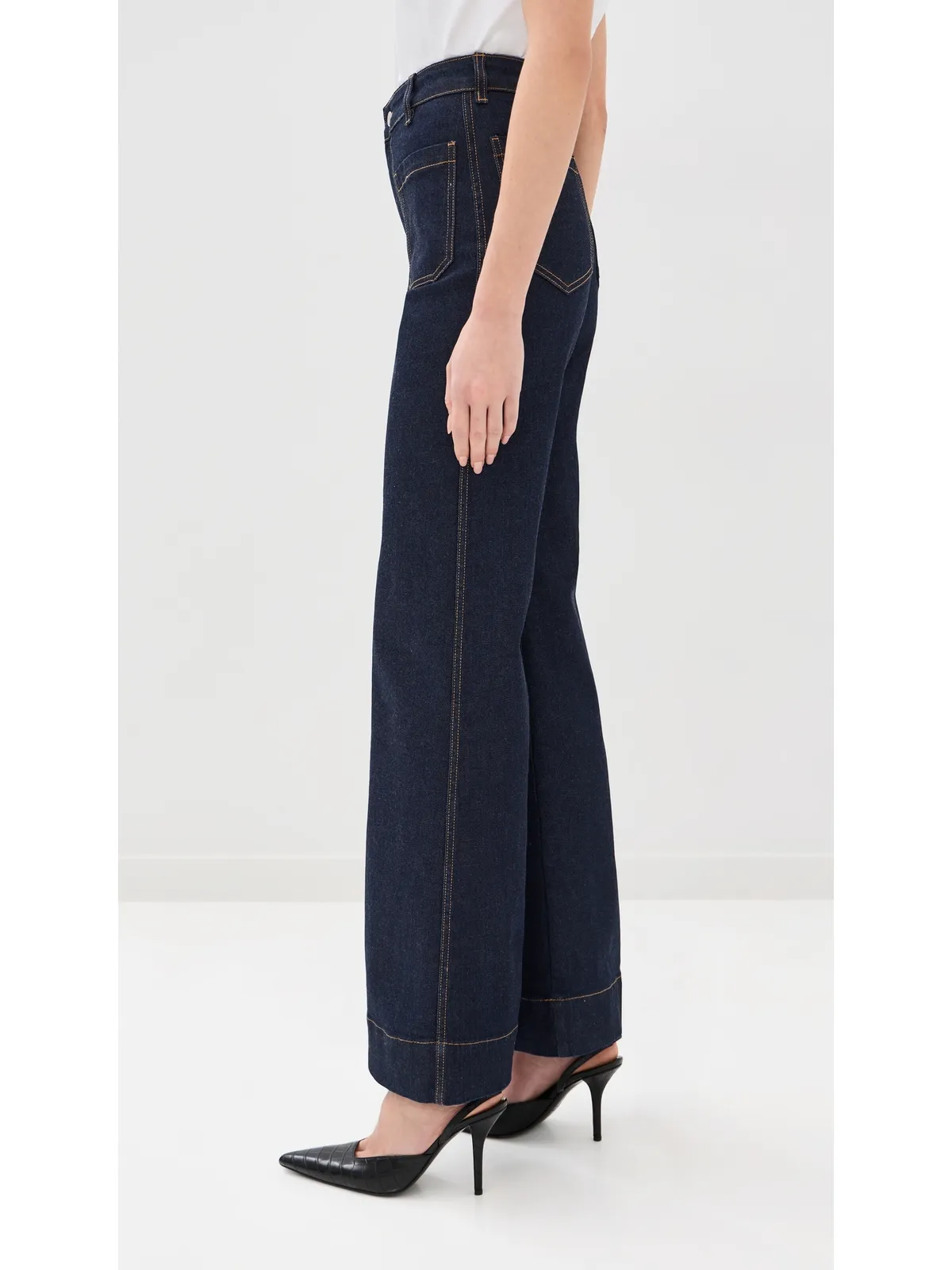 Victoria Beckham アリナ ストレッチジーンズ インディゴリンス - 画像4