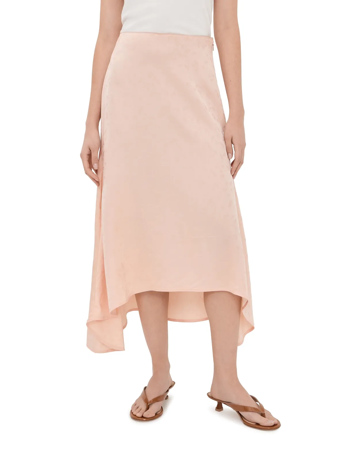 Victoria Beckham アシンメトリック ミディ スカート ブロッサム - 画像1