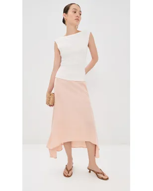 Victoria Beckham アシンメトリック ミディ スカート ブロッサム - サムネイル5