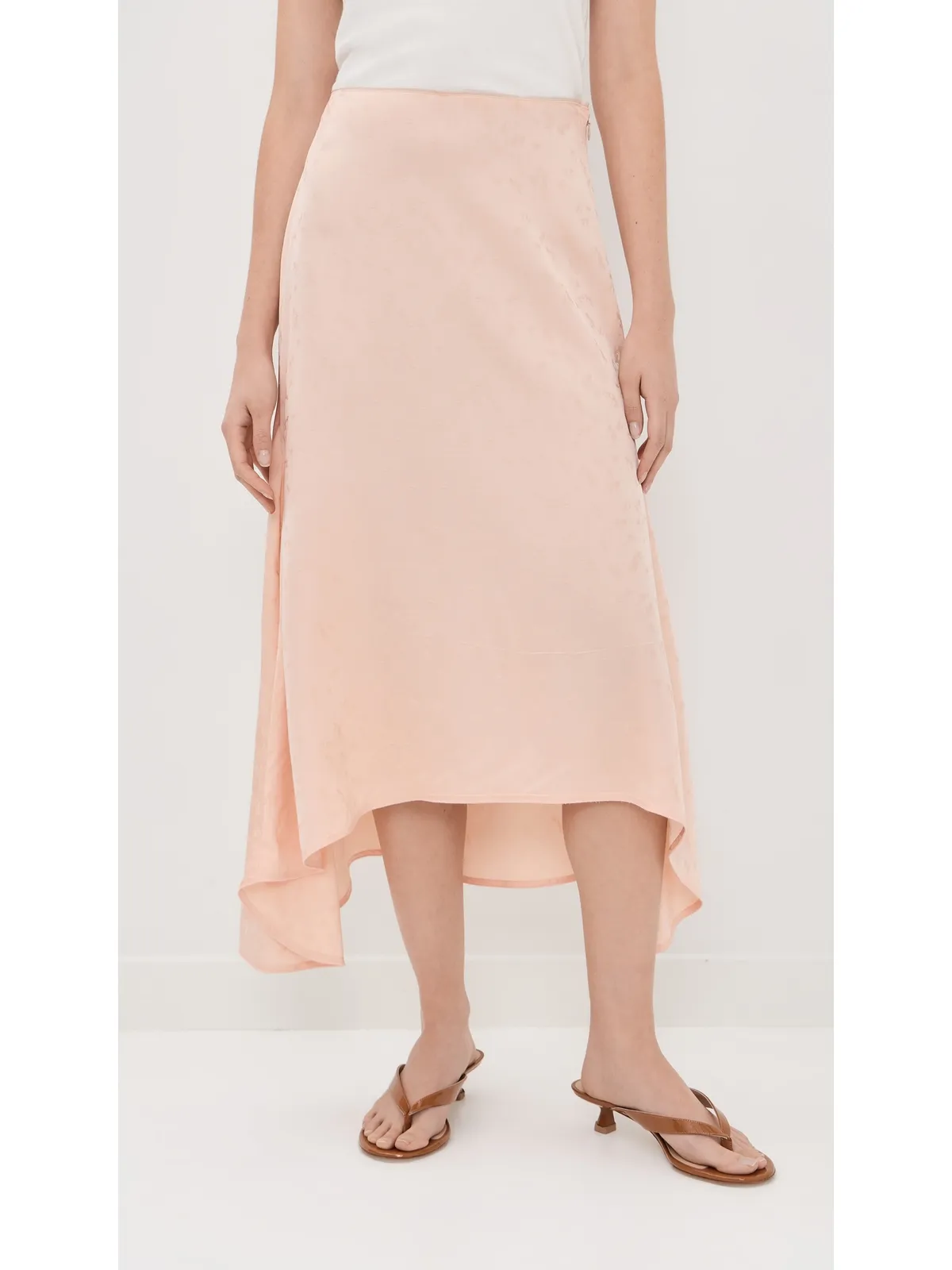 Victoria Beckham アシンメトリック ミディ スカート ブロッサム - 画像2