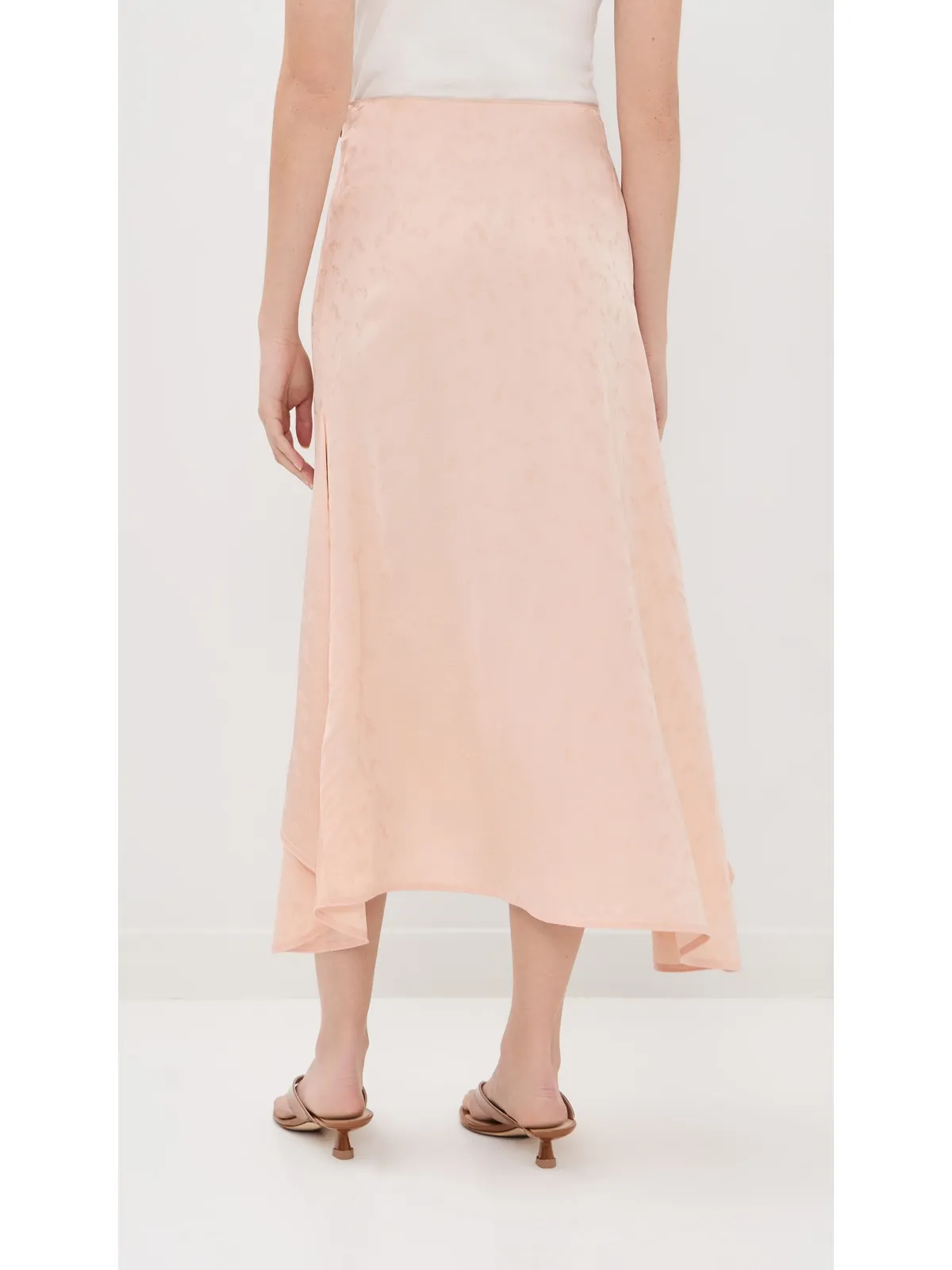 Victoria Beckham アシンメトリック ミディ スカート ブロッサム - 画像3
