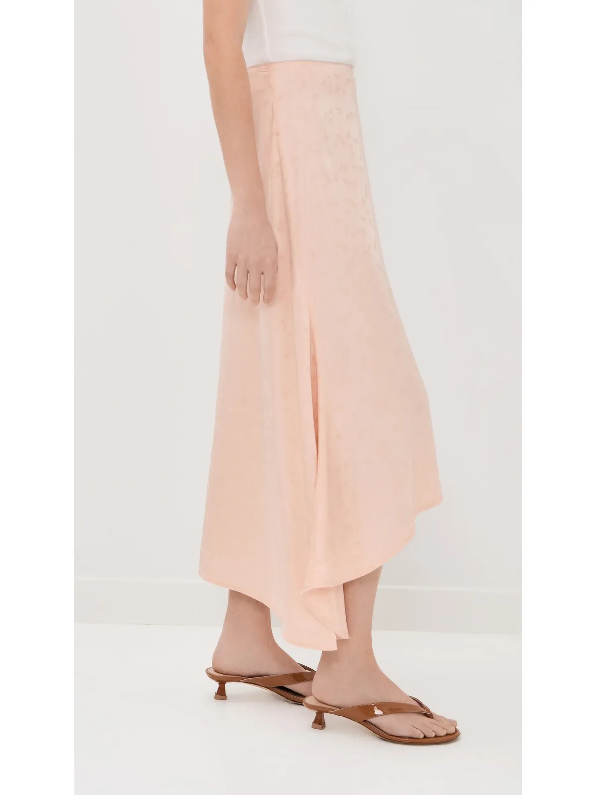 Victoria Beckham アシンメトリック ミディ スカート ブロッサム - 画像4