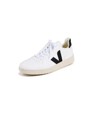 Veja V-10 レースアップスニーカー ホワイト／ブラック - サムネイル1