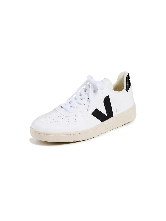 Veja Veja V-10 レースアップスニーカー ホワイト／ブラックの商品画像