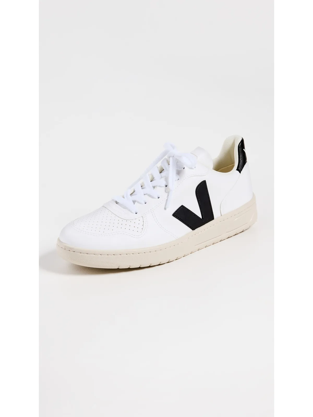 Veja V-10 レースアップスニーカー ホワイト／ブラック - 画像2